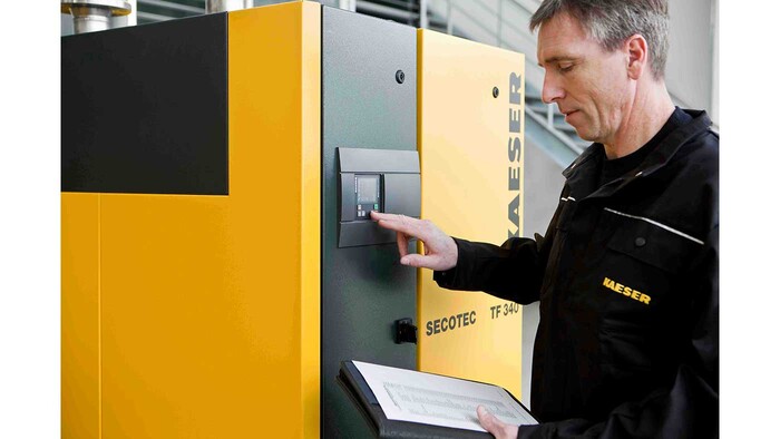 Secador con acumulador latente Secotec TF para el tratamiento del aire comprimido