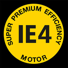 Super premium efficiency IE4 Logo
