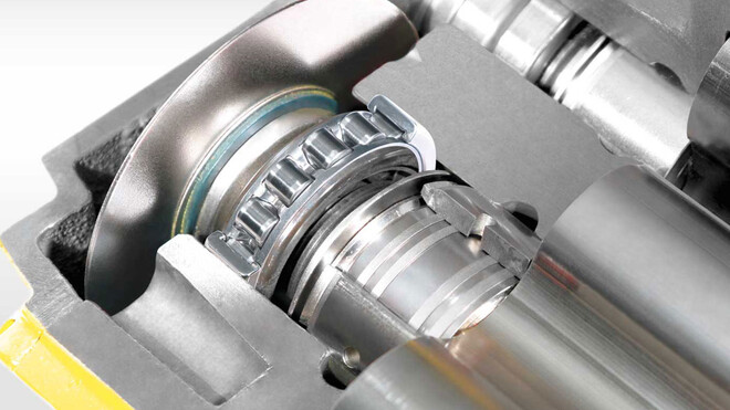 Sopladores de lóbulos con rodamientos resistentes.