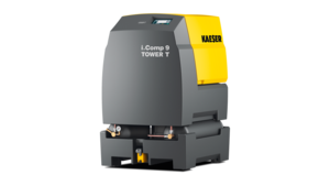 i.Comp 9 Tower con tanque de almacenamiento de aire comprimido y secador refrigerativo hasta 570 l/min.